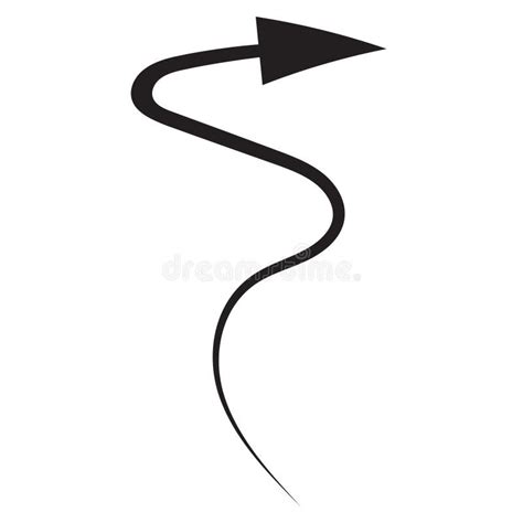 Curved Arrow Clip Art Black And White