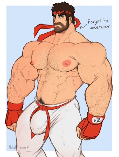 Rule 34 1boy 1male Abs Armpit Hair Bara Beard Biceps Big Bulge Bulge Capcom Clothing Commando