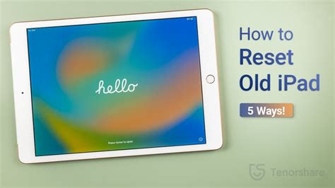 How To Factory Reset Old Ipad Ways