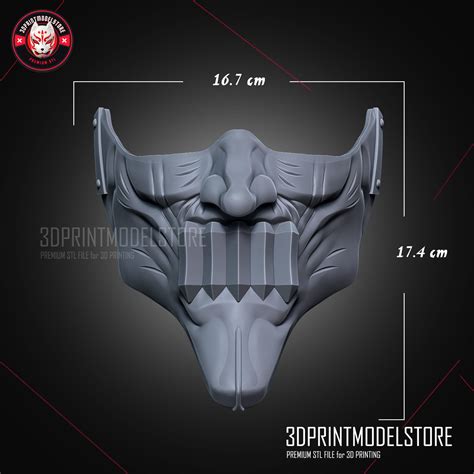 Ninja Kamui Zai Mask Oni Samurai Cosplay Halloween 3D Model 3D