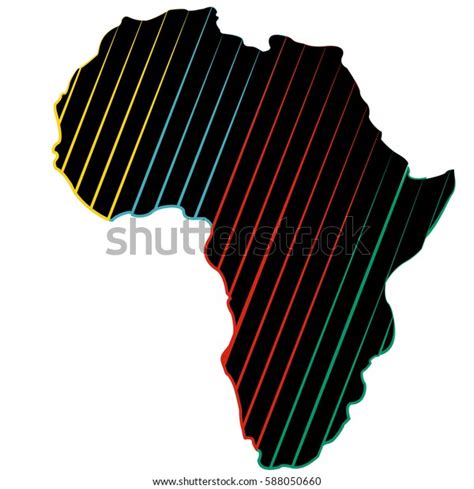 Africa Map Silhouette Icon Vector Illustration Vector De Stock Libre