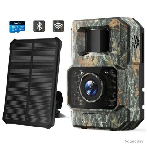 Caméra de Chasse WIFI Bluetooth 48MP 1080P 850nm LED Avec Panneau