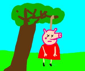 Peppa pig hangs up on sussie - Drawception