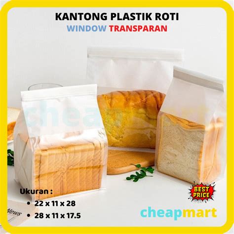 Jual Ecer Kantong Roti Plastik Roti Tawar Serbaguna Ziplock Kawat