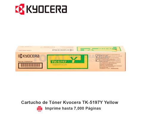 Toner Kyocera Tk Y Yellow Taskalfa Paginas