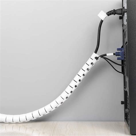 Cooya Cable Management Sleeve Cord Organizer Concealer For Tvcomputer