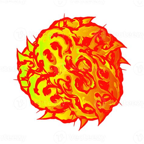 Red And Orange Fire Ball Fire Flame Ball Explosion Png 18064657 Png