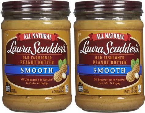 Laura Scudders All Natural Nutty Peanut Butter 16 Oz