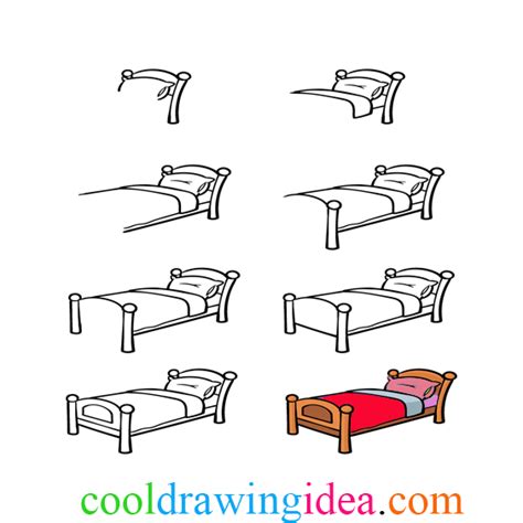 Cartoon Bed Drawing Tutorial - AtoAllinks