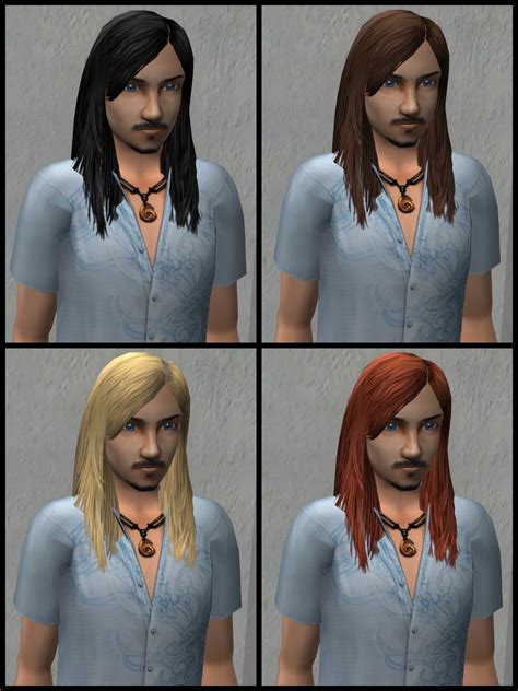 Sims Long Male Hair