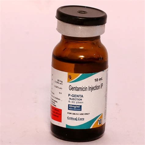 P Genta Liquid Gentamicin Sulphate Mg Injection Mg Ml At Rs