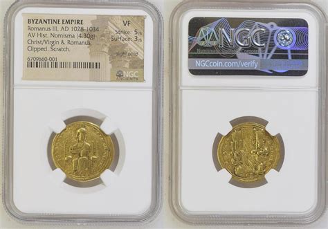 BYZANTINE EMPIRE Romanus III Argyrus 1028 1034 AV Histamenon 4 32g