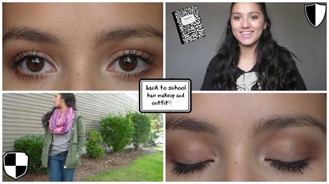 Back To School Makeup Hair And Outfit Idea Youtube