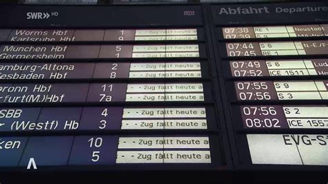 Vor Beginn Des GDL Streiks Bei Der Bahn SWR Aktuell