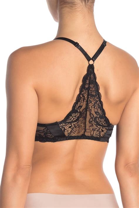 Jessica Simpson Lace Front Hook Racerback Push Up Bra Nordstrom Rack