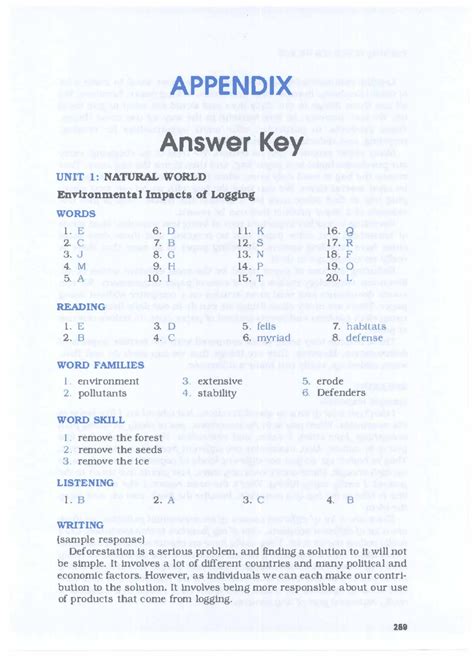 Barron Essential Words Ielts Keys APPE N D IX Answer Key UNIT 1