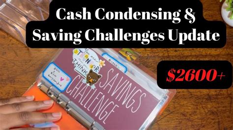 Cash Condensing Saving Challenges Update Bill Exchange Bill Swap