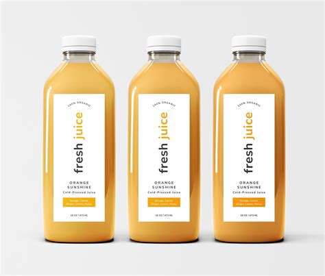 Customizable Juice Bottle Label Template Diy Juice Bottle Labels