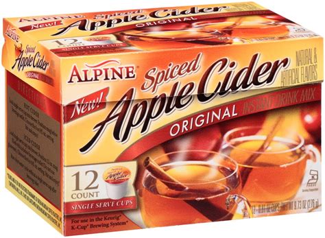 Alpine Original Spiced Apple Cider Instant Drink Mix 081 Oz 12 Count