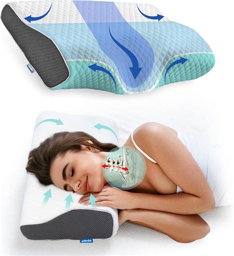 Derila Almohada cervical de espuma viscoelástica Las almohadas