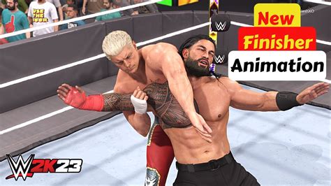 Finisher Animation Of 2k23 Vs 2k22 Wwe 2k23 Animation Comparison Youtube