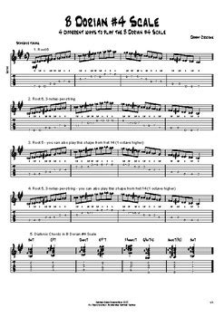 B Dorian Scale Ways To Play By Danny Crocome Music Tpt