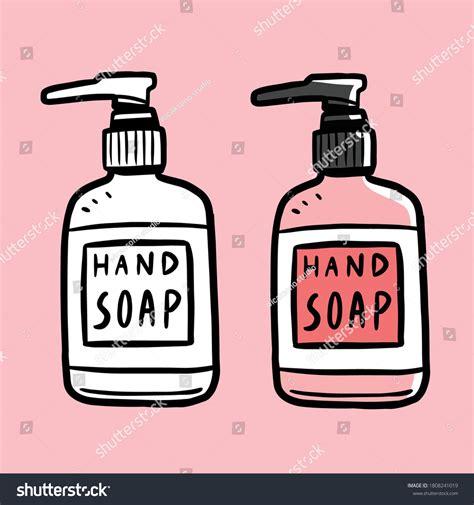 Hand Soap Doodle Cartoon Hand Drawing Stock Vector (Royalty Free ...