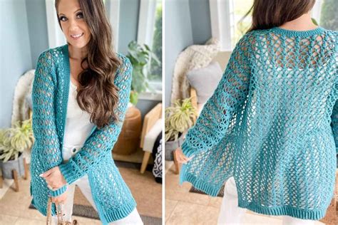 Learn How To Crochet Easy 1 Piece Cardigan Cabot Trail Cardi