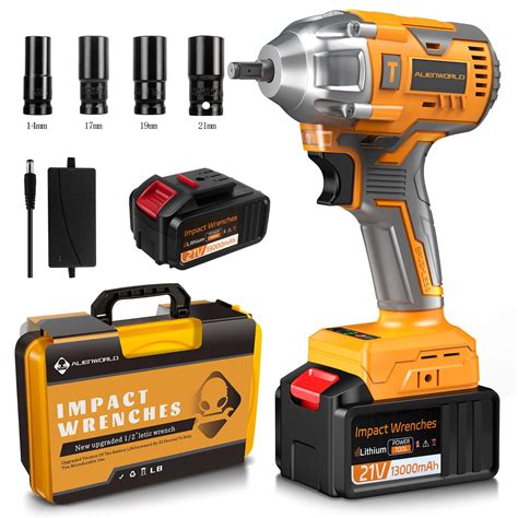 Cordless Impact Wrench,1/2 Inch Cordless Electric Impact Gun,Brushless ...