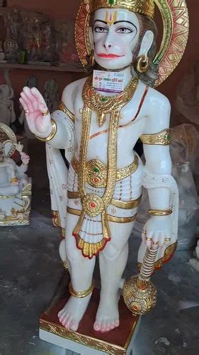 White Marble Hanuman Ji Moorti Temple At Rs In Alwar Id