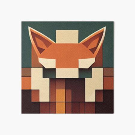 Foxxy Abstract Art Fox Midjourney Ai Prompt Art Board Print For Sale