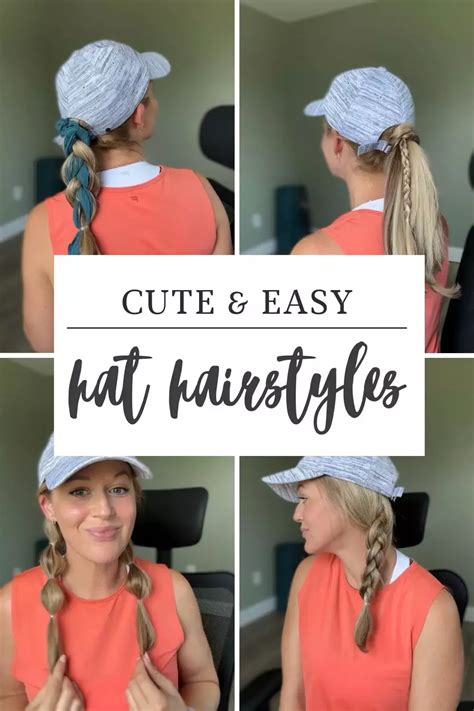 Cute & Easy Hat Hairstyles | Hat hairstyles, Baseball hat hairstyles ...