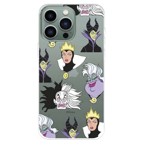 Funda para iPhone 14 Pro Max Oficial de Disney Villanas Patrón Villanas