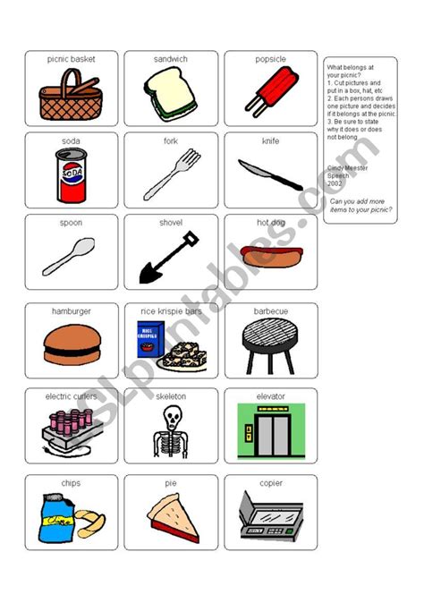 Picnic Basket Printable