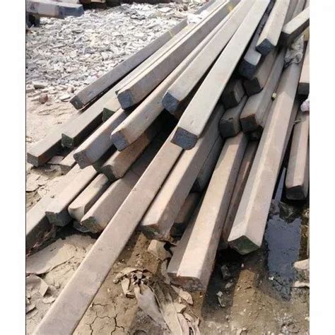 Mild Steel Square Bar For Construction Single Piece Length Meter