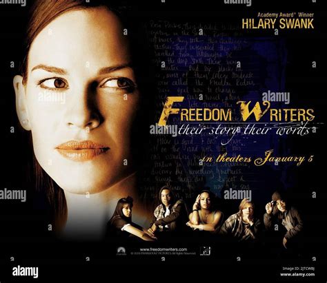 HILARY SWANK POSTER, FREEDOM WRITERS, 2007 Stock Photo - Alamy