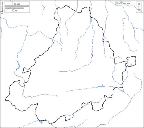 阿维拉 免费地图 免费的空白地图 免费的轮廓地图 免费基地地图 海岸 限制 水文学