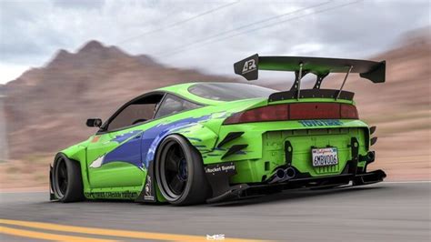 Artstation Mitsubishi Eclipse Rocket Bunny Mitsubishi Eclipse Mitsubishi Concept Car Design