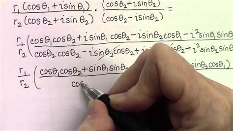 Division Of Complex Numbers In Polar Form Notes And Example