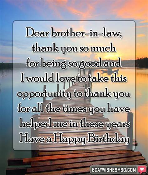 Best 30 Birthday Wishes For Brother In Law Bdaywishesmsg