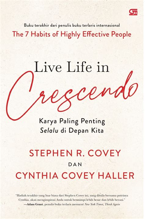 Jual Buku Live Life In Crescendo Karya Paling Penting Selalu Di Depan