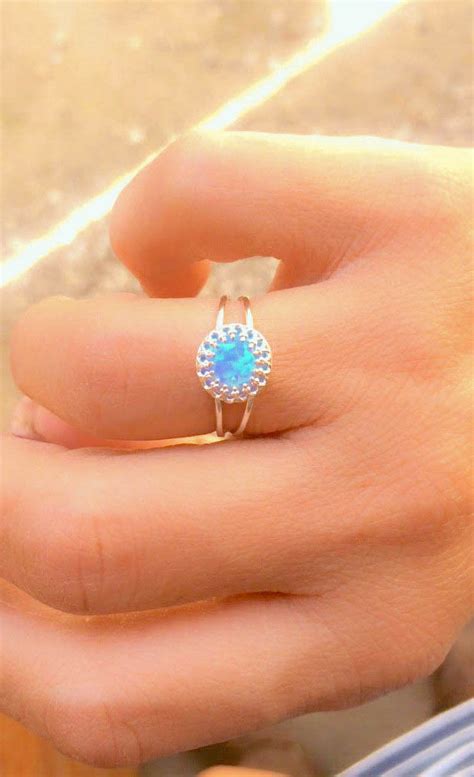 Blue Opal Ring Moonli Designs