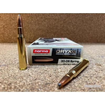 LOT DE 2 BOITES DE MUNITIONS NORMA 30 06 ORYX 10 7 GR Balles Calibre