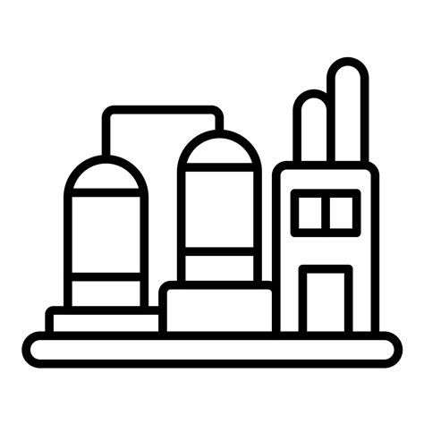 refinery  icon  vector art  vecteezy