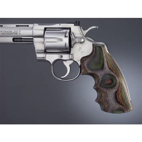 Colt Python Smooth Hardwood Grip With Finger Grooves Lamo Camo