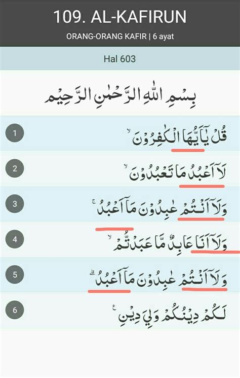 Inilah Surah Al Kafirun Beserta Artinya Dan Tajwidnya Abaharan