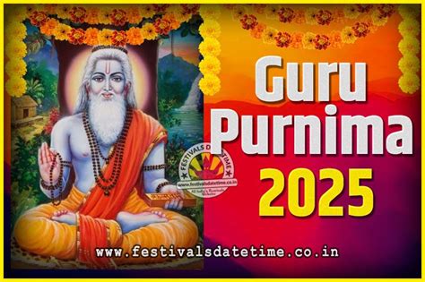 2025 Guru Purnima Pooja Date And Time 2025 Guru Purnima Calendar