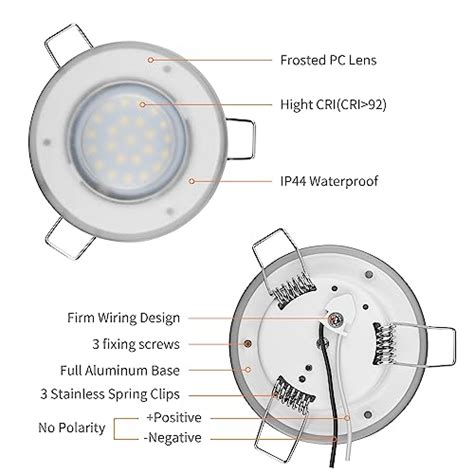 Snapklik Rvzone Inch Led Rv Puck Light Volt Rv Boat Recessed