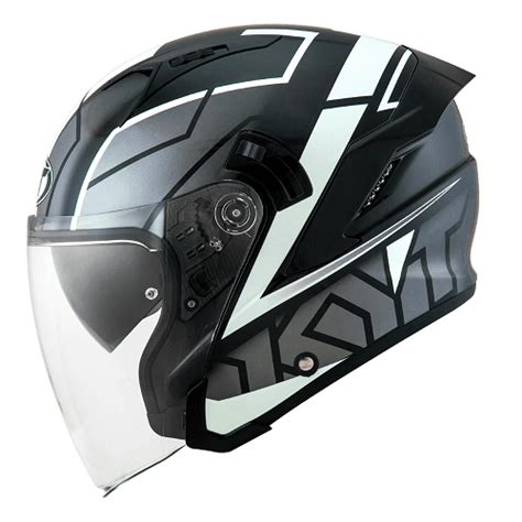 Kyt Nfj Motion White Off Gloss Helmets Suzuki Motorcycles Riding Store