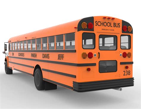 Ward Amtran School Bus - 3D Model by Fernd